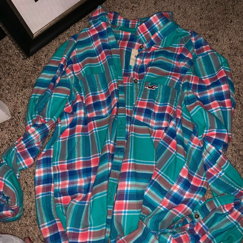 Hollister button up flannel